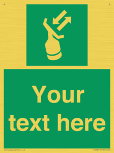 Custom sign safe condition Search and rescue transponder